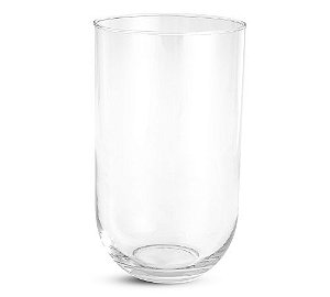 Vaso Decorativo em Vidro Transparente 18x18x31cm