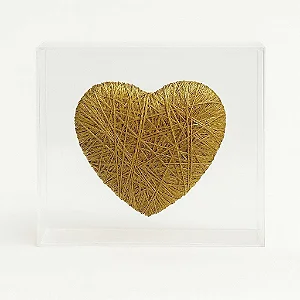 Coração Decorativo Dourado