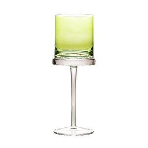 Taça de vidro verde