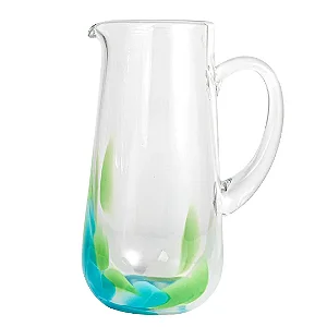 Jarra Petala em Vidro 1,2L Colorida 22cm