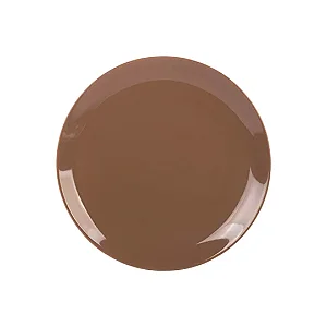Prato Raso Porcelana 26cm Caramelo Rústico