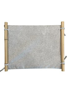 Bandeja de Colo Bambu Julia Cinza Claro 34x40cm