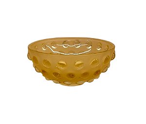 Bowl Vidro Esfera Âmbar P