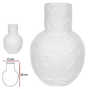 Vaso Decor Porcelana Branco 25cm x 15 d
