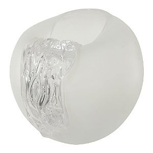 Vaso Vidro Transparente Fosco 23alt 21d