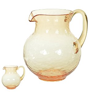 Jarra Acrílico Martelado Laranja 2000ml 20,5X13cm 23d