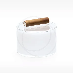 Porta Manteiga / Geléia Acrílico Bambu Acrílico