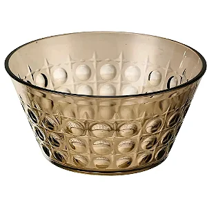 Bowl Acrílico Marrom Esfera P 15cm