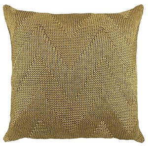 Almofada Tricô Linho 52x52 Dourado