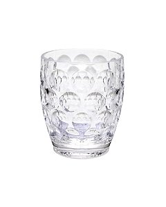 Copo Acrílico Círculos 430 ml Transparente