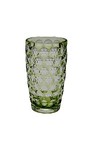 Copo Longo Acrílico Círculos 670 ml Verde