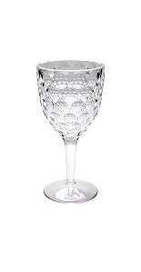 Taça Acrílico Círculos 440 ml Transparente