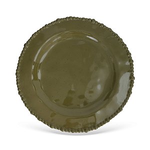 Conjunto 6 Pratos Rasos Melamina Verde