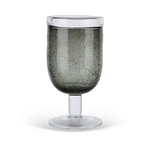 Conj 6 Taças 550ml Bubble Vidro Fumê Esverdeado GI0059