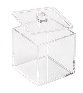 Porta Cápsulas Acrílico com Tampa 12x12x12