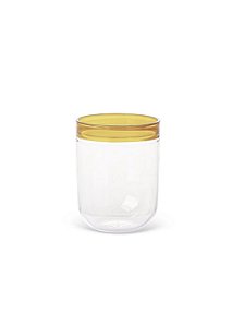 Conj 6 Copos Vidro Detalhe Âmbar 480ml JL0121