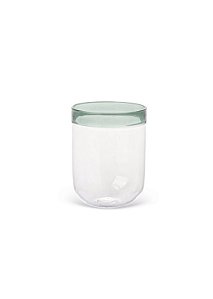 Conj 6 Copos Vidro Detalhe Verde 480ml JL0122