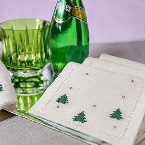 Guardanapo para Coquetel Natal Arvore com 4 Unidades
