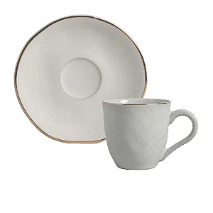 Xícara de Café Orgânico Lua Gold 6 peças 13,3cm
