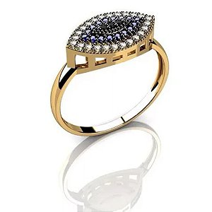 Anel de Ouro Olho Grego