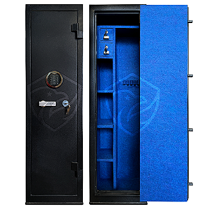 Cofre 140x40x34 segredo eletrônico preto c/azul