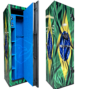 Cofre 140cm personalizado bandeira do Brasil