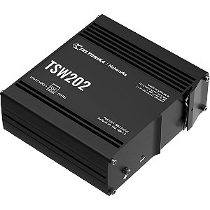 Roteador Industrial Teltonika TSW202 Gigabit/2SFP/POE+ - Preto