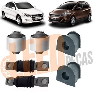 Kit Bucha Bandeja Barra Estabilizadora Jac J5 J6