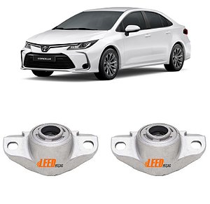 Kit Par Batente Superior Coxim Amortecedor Traseiro Corolla 2019 2020 2021 2022