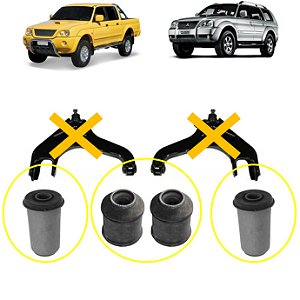 Kit Bucha Bandeja Inferior Mitsubishi L200 Pajero Sport