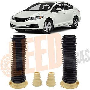 Kit Coifa Batente Amortecedor Dianteiro Civic 2012 2013 2014 2015 2016