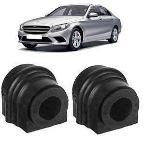 Kit Bucha Barra Estabilizadora Dianteira Mercedes C180 Serie W203 C220 C240 C320 (21mm)