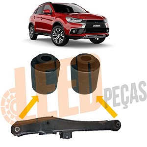 Kit Bucha Refil Bandeja Traseira Asx 2011 2012 2013 2014 2015 2016 2017