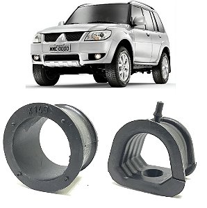 Kit Bucha Caixa Direção Mitsubishi Tr4 Redonda Triangular 2004 2005 2006 2007 2008 2009 2010 2011 2012 2013 2014 2015
