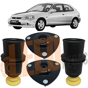 Kit Batente Coxim Amortecedor Dianteiro Civic 1992 - 2001