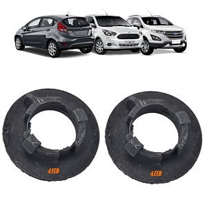Kit 2 Par Calço Superior Mola Traseira Ford New Ka + 2013 2014 2015 2016 2017 2018 New Fiesta 2010 2011 2012 2013 2014 2015 2016 2017 2018 New EcoSport 2013 2014 2015 2016 2017 2018