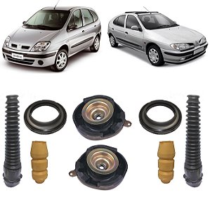 Kit Duplo Completo Amortecedor Dianteiro Megane 1995 1996 1997 1998 1999 2000 2001 2002 2003 2004 2005 2006 Scenic 1997 1998 1999 2000 2001 2002 2003 2004 2005 2006