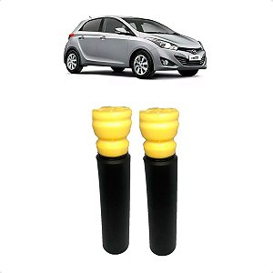 Kit Coifa Batente Amortecedor Traseiro Hyundai HB20 2012 2013 2014 2015 2016 2017 2018