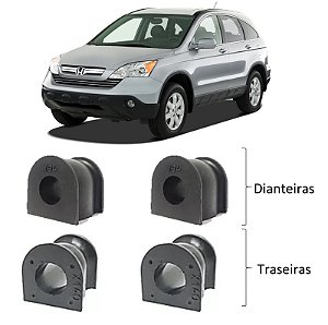 Kit Bucha Estabilizadora Dianteira Traseira CRV 2007 2012