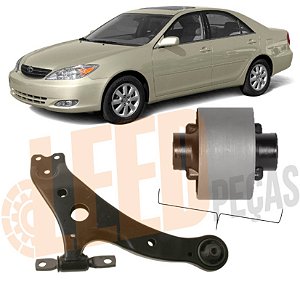 Bucha Inferior Bandeja Dianteira Toyota Camry 2002 2003 2004 2005 2006 2007 2008 2009 2010 2011 2012 (Ø14,3 X 60,4 X 33)