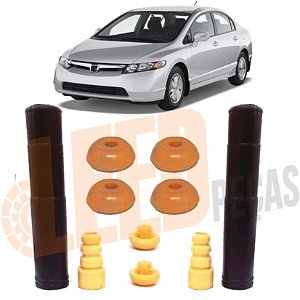 Kit Bucha Batente Amortecedor Traseiro New Civic 2007 2012