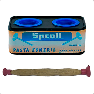 Kit Chupeta Pasta Esmerilhador Esmirilha Válvula Fina Grossa