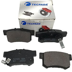 Kit Jogo Pastilha de Freio Traseira Honda New Civic 2007 2008 2009 2010 2011 2012 Civic 2013 2014 2015 2016 Hyundai Acce