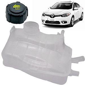 Kit Reservatório Expansão Água Radiador Tampa Fluence 2011 2012 2013 2014 2015 2016 2017 2018 (Ref. CAR3929) (Disponibil