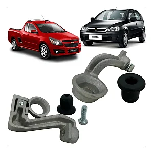 KIT DIREITO ESQUERDO SUPORTE RADIADOR CORSA MERIVA MONTANA