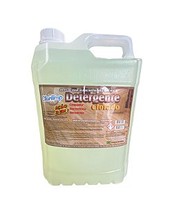 DETERGENTE CLORADO 5 L  *Concentrado *Ação 3 em 1 Limpador, Bactericida e Germicida *Alto pode desengordurante *Ideal para limpeza pesada