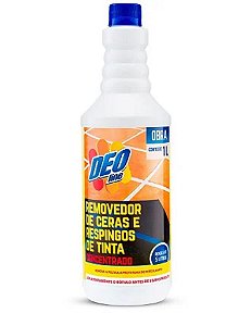 REMOVEDOR DE CERAS E RESPINGOS DE TINTA 1 L – CONCENTRADO DEO LINE * Rende até 5 litros * Remove película protetora do porcelanato