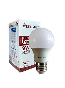 LÂMPADA LED  BRANCA FRIA 9W BELLALED
