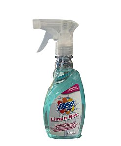 LIMPA BOX 500 ML DEOLINE * Limpa espelhos * Previne o embaçado * Remove resíduos de oleosidade * Limpa vidros e azulejos