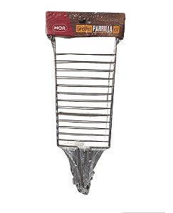 GRELHA PARRILLA PARA CHURRASCO DUPLA RETA MOR * Medidas 56cm x 19cm x 2cm